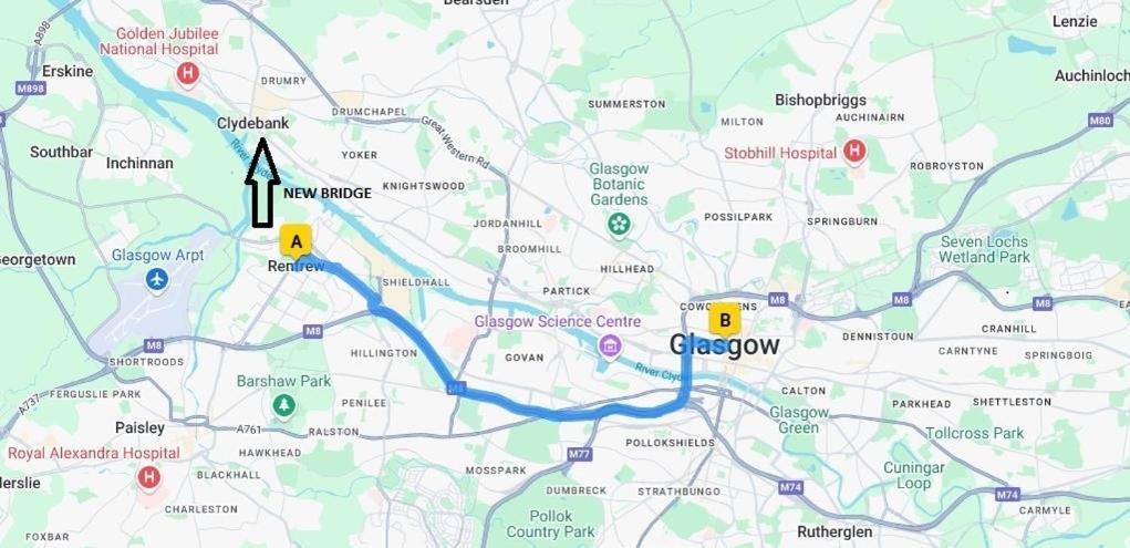 Glasgow Apartment Close To The Airport Renfrew Eksteriør billede
